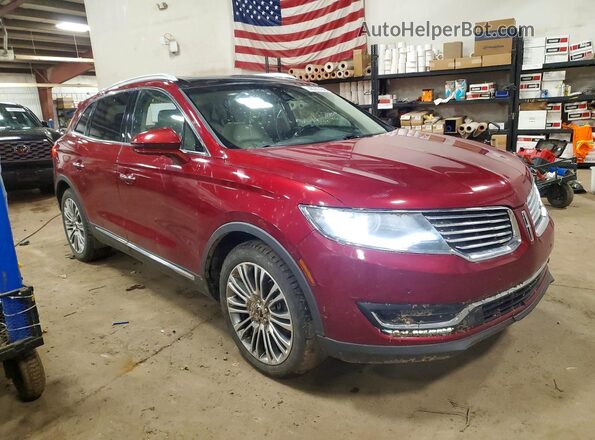 2LMPJ8LR7GBL28156 2016 LINCOLN MKX Red Առջևի աջ