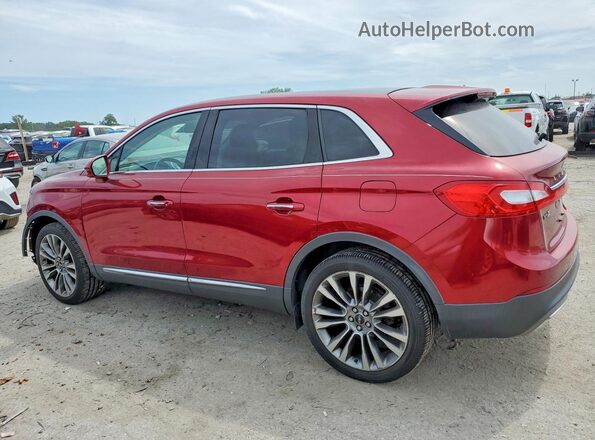 2LMPJ8LR8GBL52160 2016 LINCOLN MKX Red Trasero izquierdo