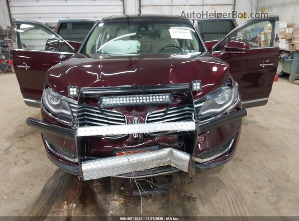 2LMPJ8LR8HBL10525 2017 LINCOLN MKX Red წინა ხედი
