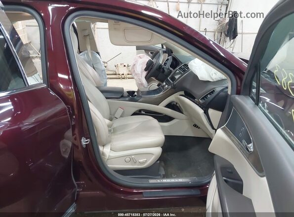 2LMPJ8LR8HBL10525 2017 LINCOLN MKX Red წინა სალონის ხედი