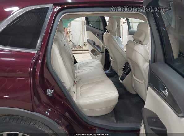 2LMPJ8LR8HBL10525 2017 LINCOLN MKX Red VIN კოდის სტიკერის ხედი