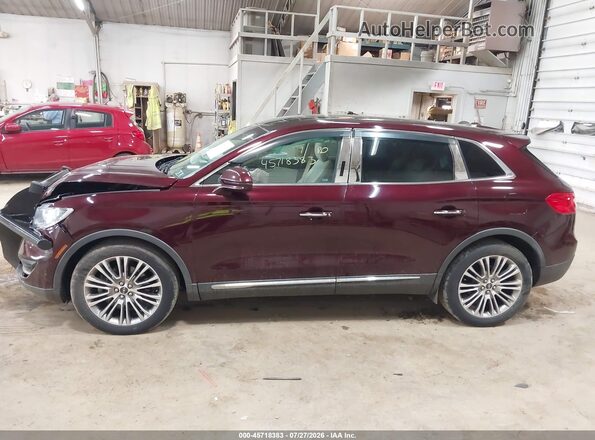 2LMPJ8LR8HBL10525 2017 LINCOLN MKX Red სალონის 360-გრადუსიანი ხედი