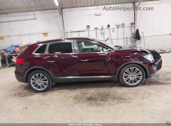 2LMPJ8LR8HBL10525 2017 LINCOLN MKX Red უკანა სალონის ხედი