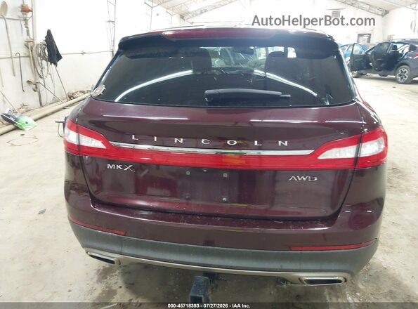 2LMPJ8LR8HBL10525 2017 LINCOLN MKX Red 