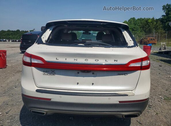2LMPJ8LR8HBL44030 2017 LINCOLN MKX White უკანა ხედი