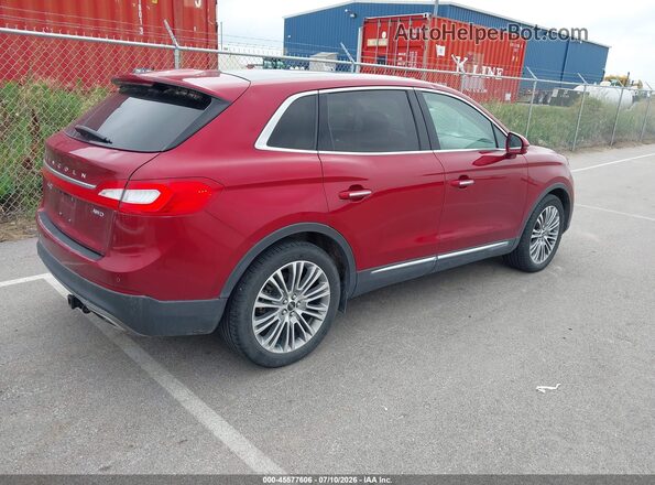 2LMPJ8LR8HBL51110 2017 LINCOLN MKX Red Հետևի աջ