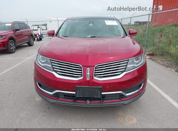 2LMPJ8LR8HBL51110 2017 LINCOLN MKX Red Սարքավորումների վահանակի տեսք