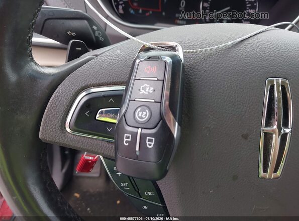 2LMPJ8LR8HBL51110 2017 LINCOLN MKX Red Առջևի վահանակի տեսք