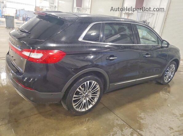 2LMPJ8LR9GBL52927 2016 LINCOLN MKX Black Задня права чверть