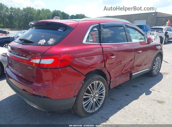2LMPJ8LR9JBL50053 2018 LINCOLN MKX Red Задня права чверть