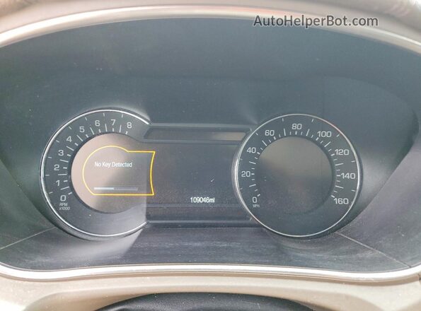 2LMPJ8LRXJBL13285 2018 LINCOLN MKX Cream Instrument cluster view