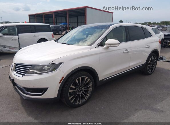 2LMTJ8LP0GBL30165 2016 LINCOLN MKX White წინა მარცხენა ხედი სამი მეოთხედიდან