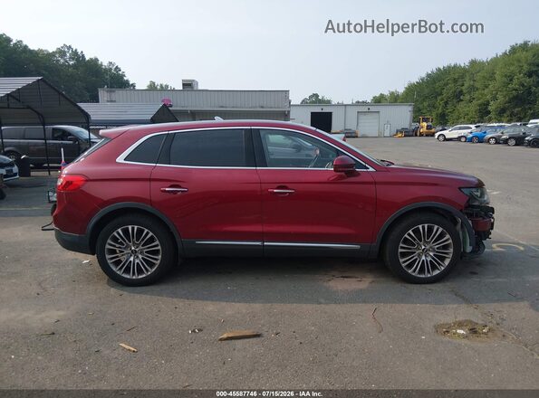 2LMTJ8LR0GBL38252 2016 LINCOLN MKX Red უკანა სალონის ხედი