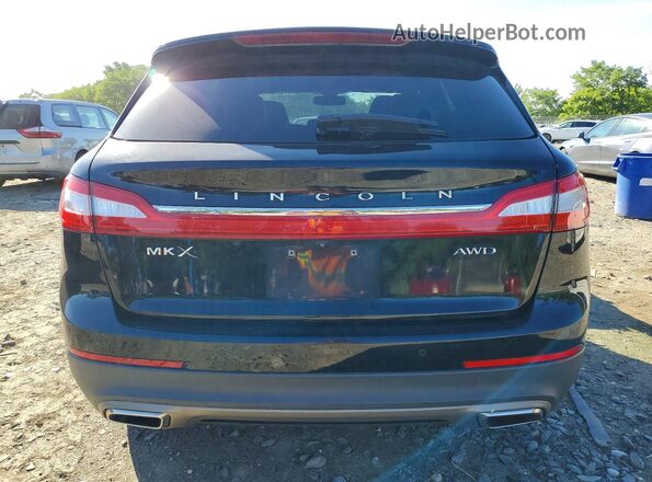 2LMTJ8LR2GBL60317 2016 LINCOLN MKX Black Vista trasera