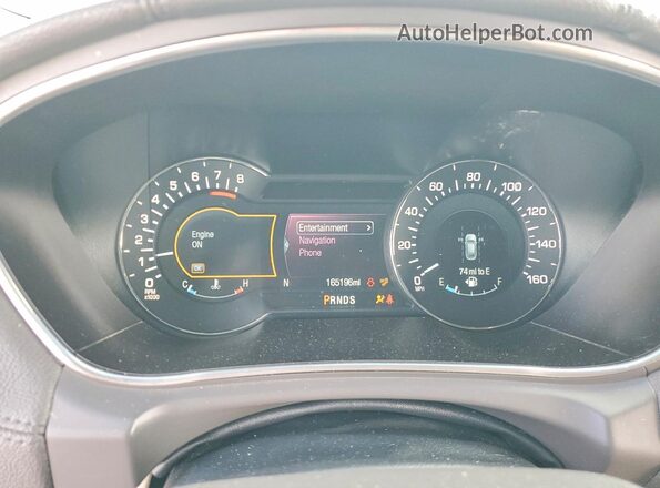 2LMTJ8LR3GBL71830 2016 LINCOLN MKX Blue Instrument cluster view