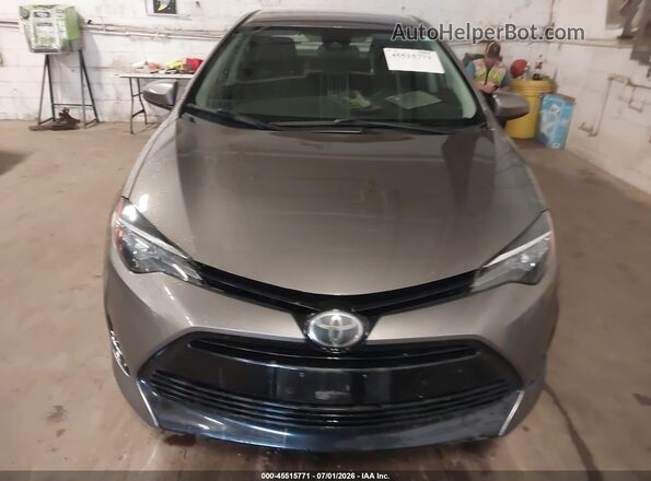 2T1BPRHE2HC877342 2017 TOYOTA COROLLA Gray Instrument cluster view