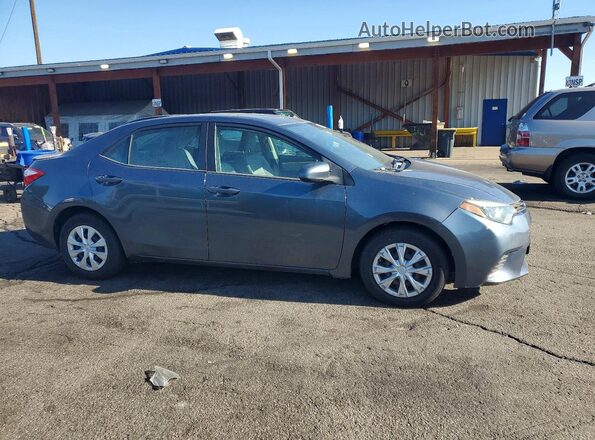 2T1BPRHE6GC579813 2016 TOYOTA COROLLA Gray Delantero derecho