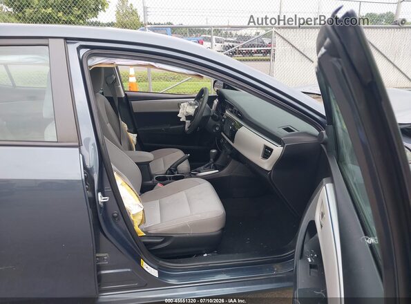 2T1BPRHEXGC490133 2016 TOYOTA COROLLA Синий Вид салона спереди