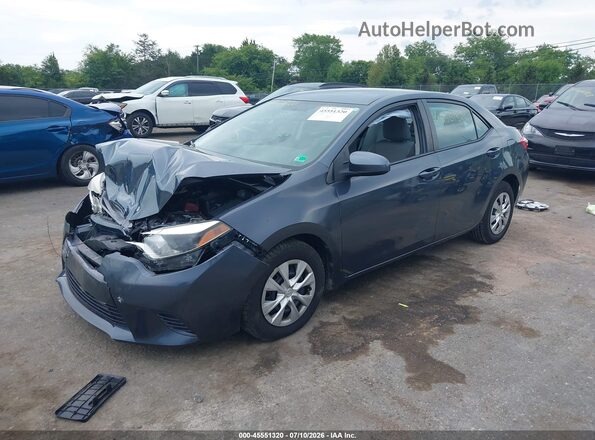 2T1BPRHEXGC490133 2016 TOYOTA COROLLA Синий Передняя левая четверть