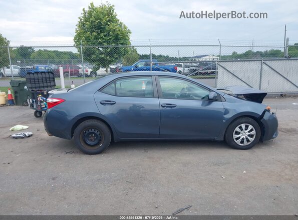 2T1BPRHEXGC490133 2016 TOYOTA COROLLA Синий Вид задней части салона