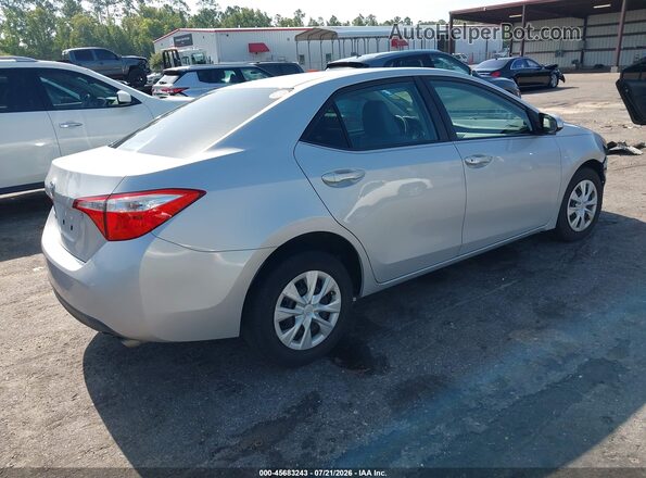 2T1BURHE0GC487623 2016 TOYOTA COROLLA Silver Задня права чверть