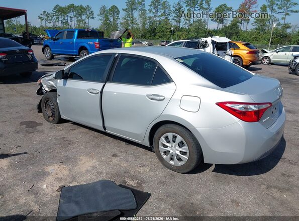 2T1BURHE0GC487623 2016 TOYOTA COROLLA Silver Задня ліва чверть