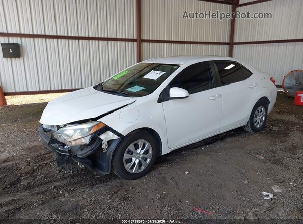 2T1BURHE0GC492482 2016 TOYOTA COROLLA White Vista tres cuartos delantera izquierda