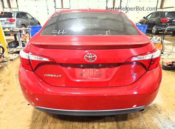 2T1BURHE0GC503092 2016 TOYOTA COROLLA Red Rear view