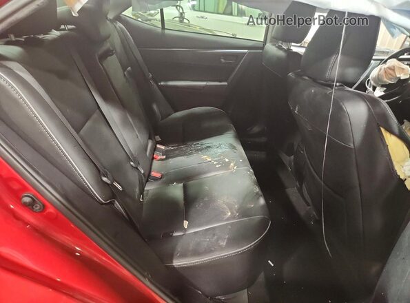 2T1BURHE0GC503092 2016 TOYOTA COROLLA Red Rear seats view