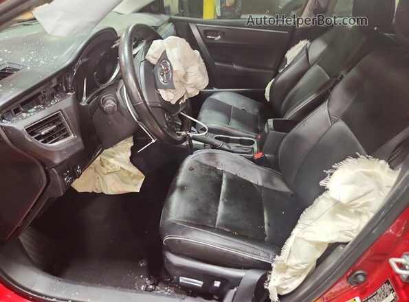 2T1BURHE0GC503092 2016 TOYOTA COROLLA Red Front interior view