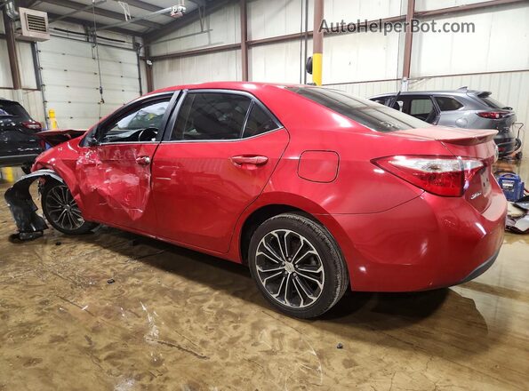 2T1BURHE0GC503092 2016 TOYOTA COROLLA Red Rear left