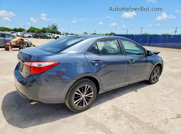 2T1BURHE0GC512861 2016 TOYOTA COROLLA Gray Trasero derecho