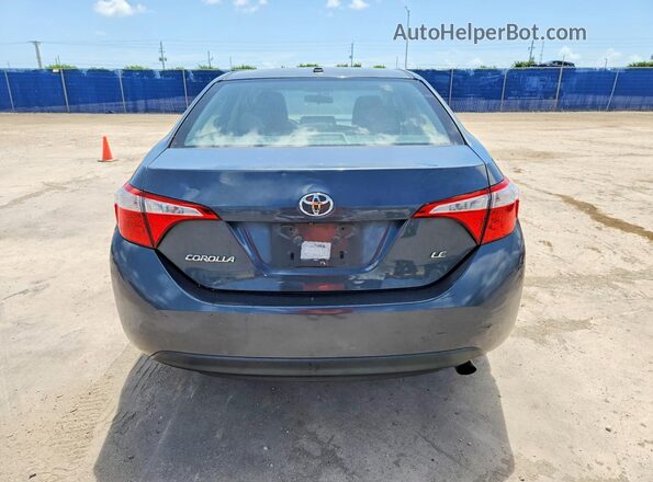 2T1BURHE0GC512861 2016 TOYOTA COROLLA Gray Vista trasera