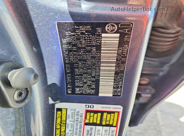 2T1BURHE0GC512861 2016 TOYOTA COROLLA Gray Vista del compartimento del motor