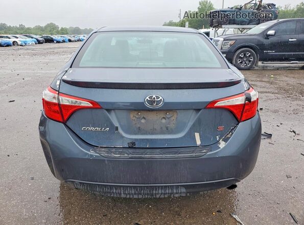 2T1BURHE0GC524864 2016 TOYOTA COROLLA Blue Rear view