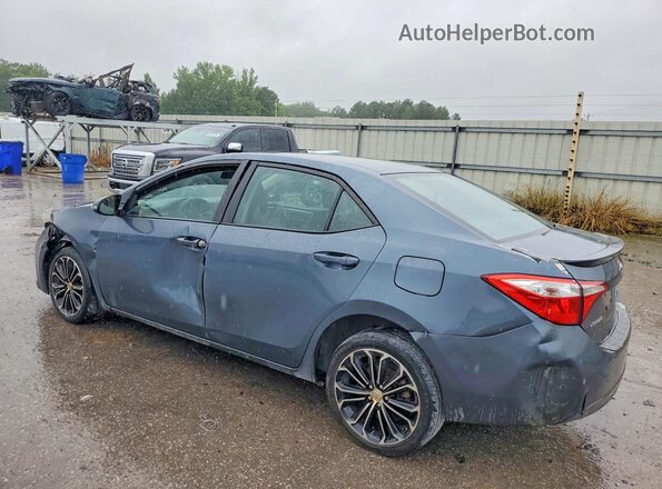 2T1BURHE0GC524864 2016 TOYOTA COROLLA Blue Rear left