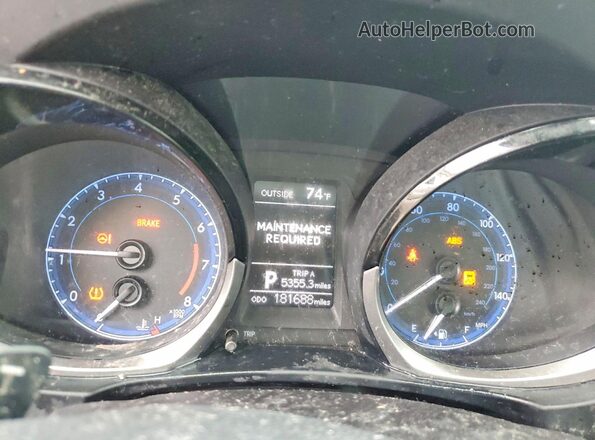 2T1BURHE0GC524864 2016 TOYOTA COROLLA Blue Instrument cluster view