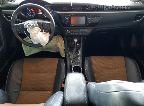 2T1BURHE0GC535962 2016 TOYOTA COROLLA Black Առջևի վահանակի տեսք
