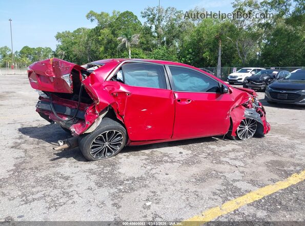 2T1BURHE0GC544340 2016 TOYOTA COROLLA Red Tył prawy