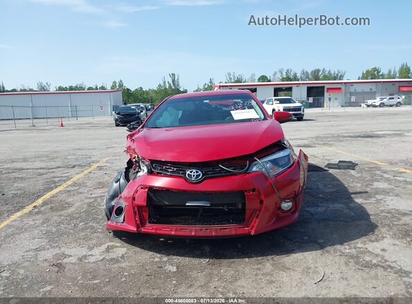 2T1BURHE0GC544340 2016 TOYOTA COROLLA Red Widok deski rozdzielczej
