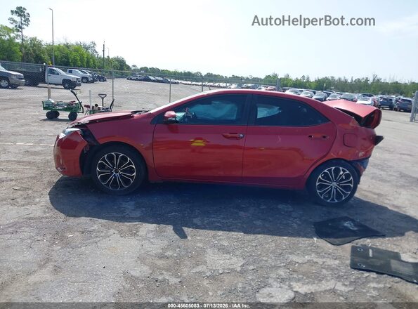 2T1BURHE0GC544340 2016 TOYOTA COROLLA Red Widok wnętrza z tyłu