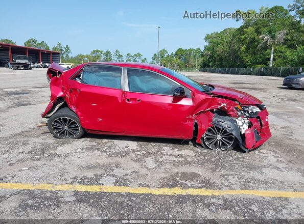 2T1BURHE0GC544340 2016 TOYOTA COROLLA Red Widok zestawu wskaźników