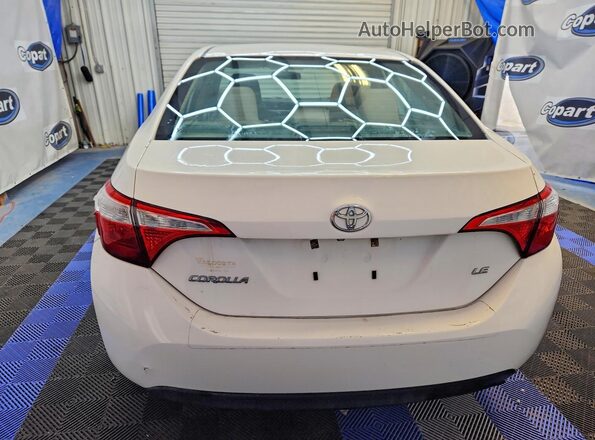 2T1BURHE0GC549070 2016 TOYOTA COROLLA White Widok z tyłu