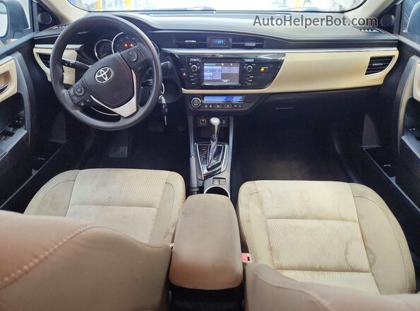 2T1BURHE0GC549070 2016 TOYOTA COROLLA White Widok deski rozdzielczej