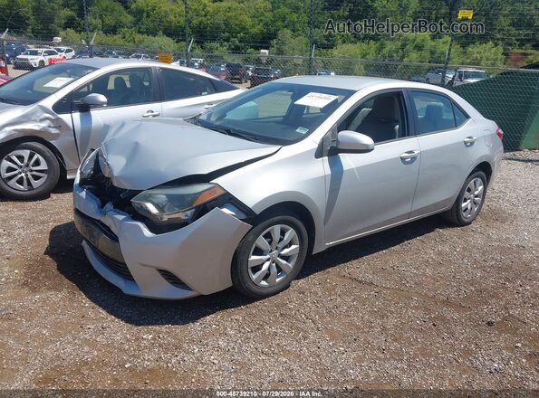 2T1BURHE0GC562580 2016 TOYOTA COROLLA Silver Передня ліва чверть