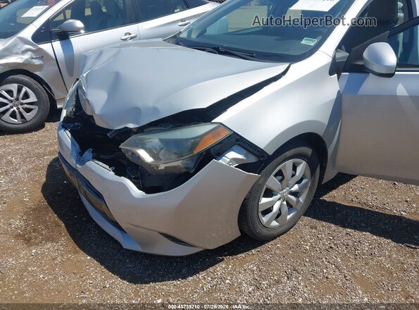 2T1BURHE0GC562580 2016 TOYOTA COROLLA Silver Вид спереду