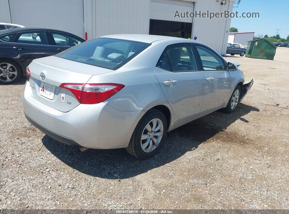 2T1BURHE0GC562580 2016 TOYOTA COROLLA Silver Задня права чверть