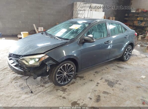 2T1BURHE0GC566211 2016 TOYOTA COROLLA Gray წინა მარცხენა ხედი სამი მეოთხედიდან