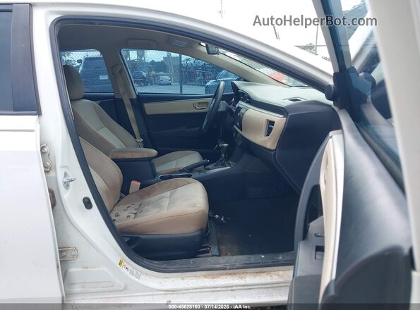 2T1BURHE0GC569447 2016 TOYOTA COROLLA Белый Вид салона спереди