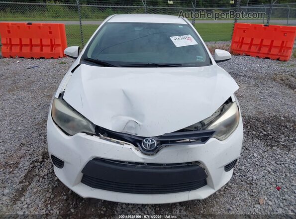 2T1BURHE0GC569447 2016 TOYOTA COROLLA Белый Вид щитка приборов